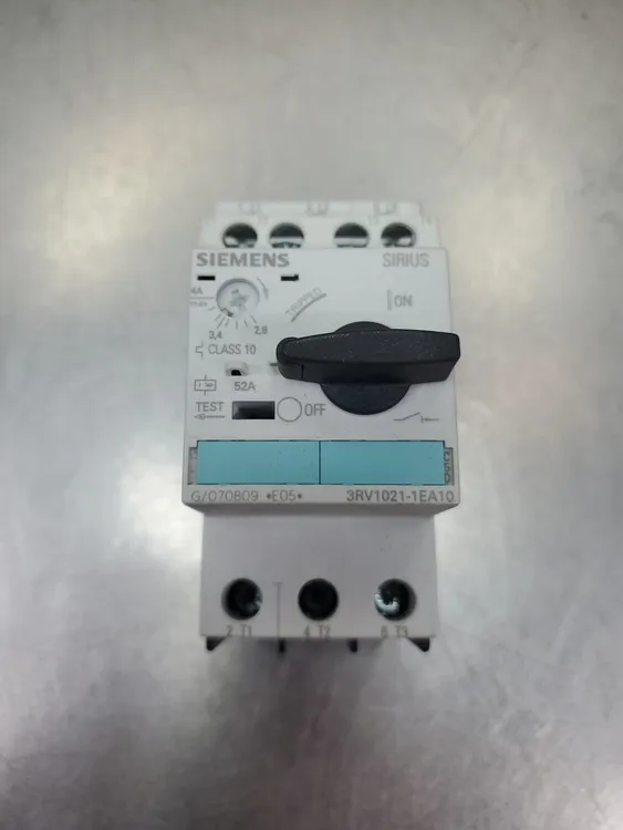 Used Siemens 3RV1021-1EA10 Circuit Breaker/Motor Protector, 4A Circuit Breakers South Carolina US | Palmetto Automation #1150699