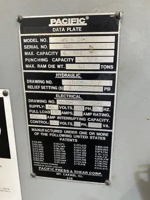 USED PACIFIC FC-600D7-60