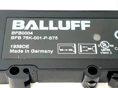 BFB 75K-001-P-S75, BFB0004 | Balluff BFB0004 Fiber Optic Photoelectric Sensor Base Unit BFB 75K-001-P-S75 - New Other