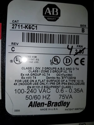 USED ALLEN BRADLEY PANELVIEW 600
