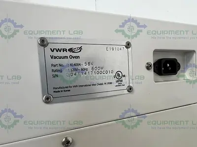USED VWR 414004-584 VACUUM OVEN 25-200ºC, 120V W/ SHELVES