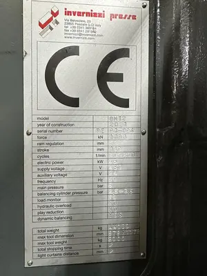 Used 2021 INVERNIZZI DMT2 Transfer Presses Michigan US | Midwest Press and Automation #1548844