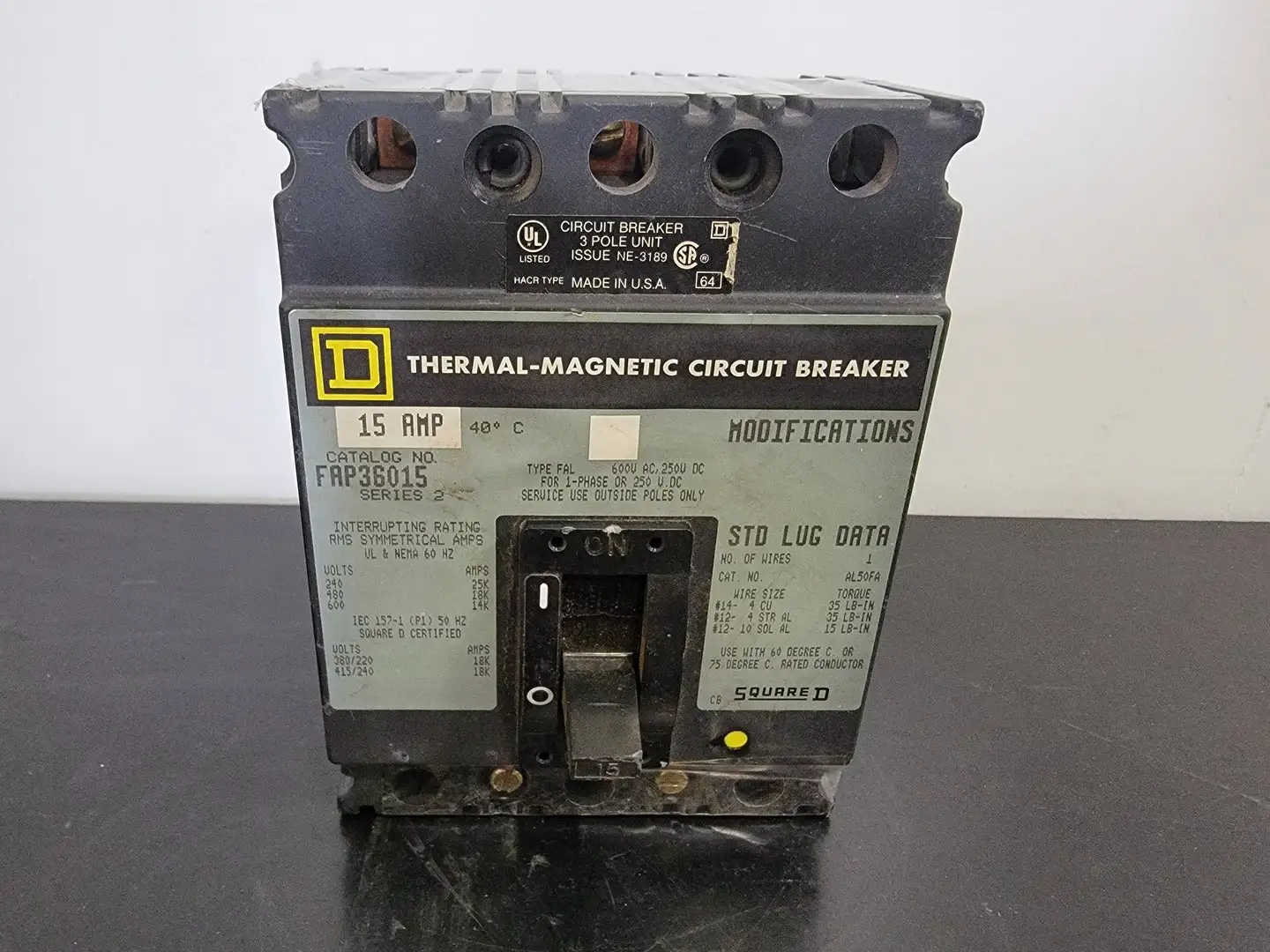 USED SQUARE D FAP36015