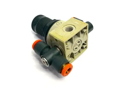 Used Metal Work Pneumatic Regulator 1/4" Ports MISSING O-RING Air Pressure Regulators Michigan US | Maverick Industrial Sales #1389819