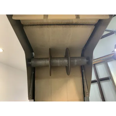 Used 12" Stainless Steel Cleated Incline Loading Belt Conveyor - 84" Ht.