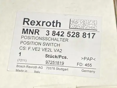 New | in-Stock Bosch Rexroth Position Switch F.VE2 VE2L VA2 Proximity Sensors Michigan US | Maverick Industrial Sales #1394233