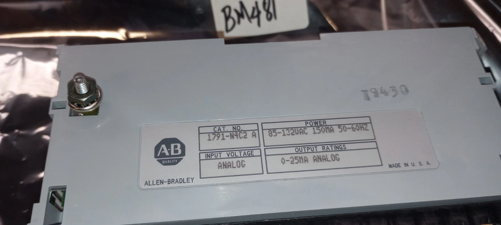 New | in-Stock ALLEN BRADLEY 1791N4C2 PLC Processors Arizona US | ASSET CONVERSION SPECIALISTS, INC. #1340095