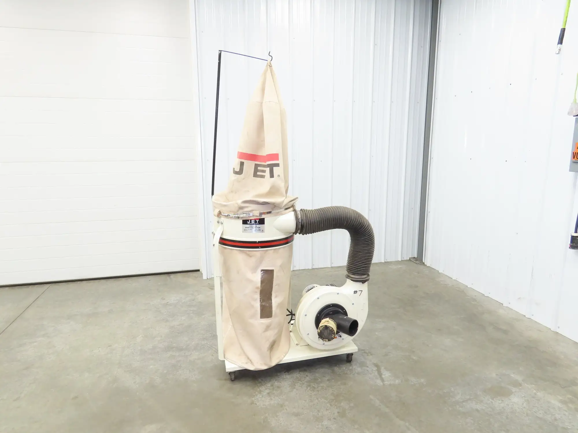 Jet DC-1200A-1 Dust Collector 2HP 1PH 230V Motor Woodworking Vac Single Bag