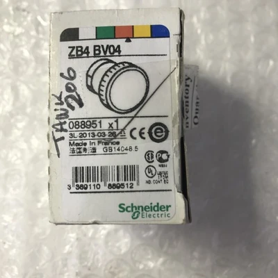 NEW Schneider Electric ZB4 BV04