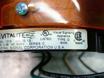 New | in-Stock FEDERAL SIGNAL 121S Lighting | HGR 24 #737416