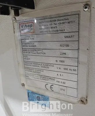 USED 2005 VITAP SMART CONTOUR EDGEBANDER