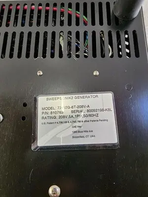 NEY ULTRASONICS SWEEPSONIK 2 GENERATOR 72-S2G-8T-208V-A