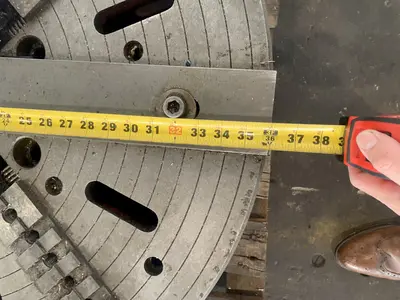36" 4-JAW LATHE CHUCK. STOCK # 0998824.