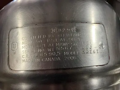 USED CLEVELAND RANGE #36GMK66200 TWIN 6 GAL.