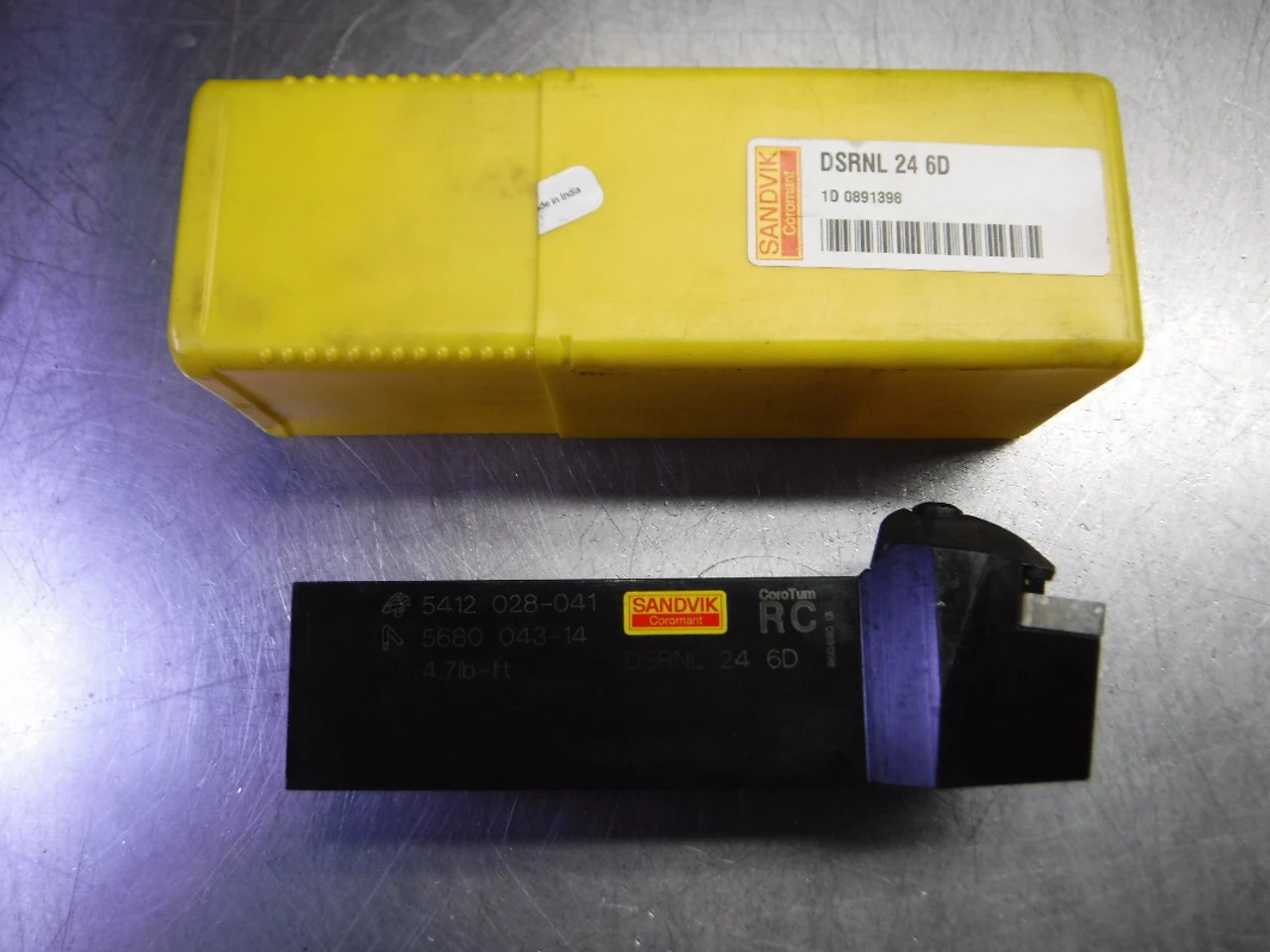 Sandvik 1.50" x 1.50" Indexable Steel Lathe Tool Holder DSRNL 24 6D (LOC3326)