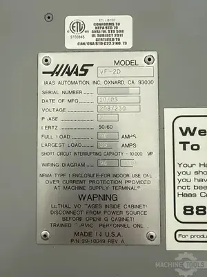 USED 2008 HAAS VF-2D