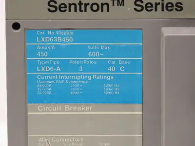 Used SIEMENS SENTRON _UNKNOWN_ Circuit Breakers Indiana US | Arrow Industrial #1316828
