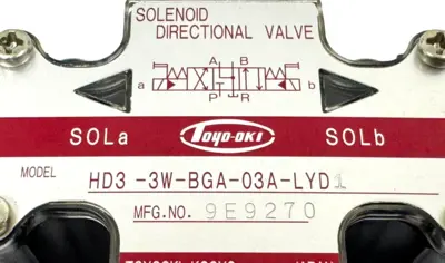 NEW TOYOOKI KOGYO HD3-3W-BGA-03A-LYD1 DIRECTIONAL SOLENOID VALVE 9E9270