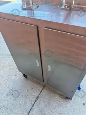 USED CHINESE DS-200A PACKAGING MACHINE 220V W/ SANCH S900.2S0.75G VFD