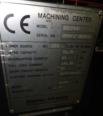 2011 DOOSAN BM 2740P Gantry Machining Centers (incld. Bridge & Double Column) | Machinery Network (8)