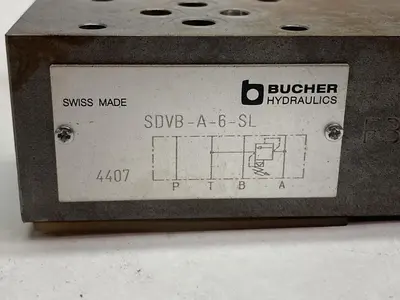 New | in-Stock BUCHER SDVB-A-6-SL Pump & Valve Parts Ohio US | Surplus Asset Holdings #1246807