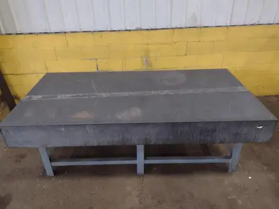 8' X 4' X 10" CHALLENGE PRECISION LAYOUT INSPECTION GRANITE TABLE: STOCK #23792
