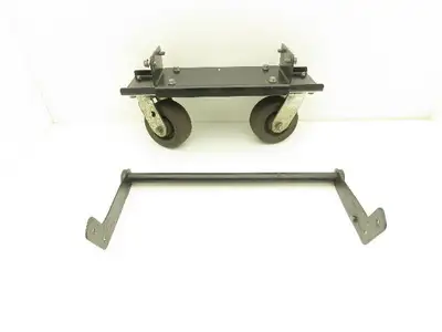 Lincoln Electric Powerwave Front Caster Wheels With Bracket & Handle For Welder