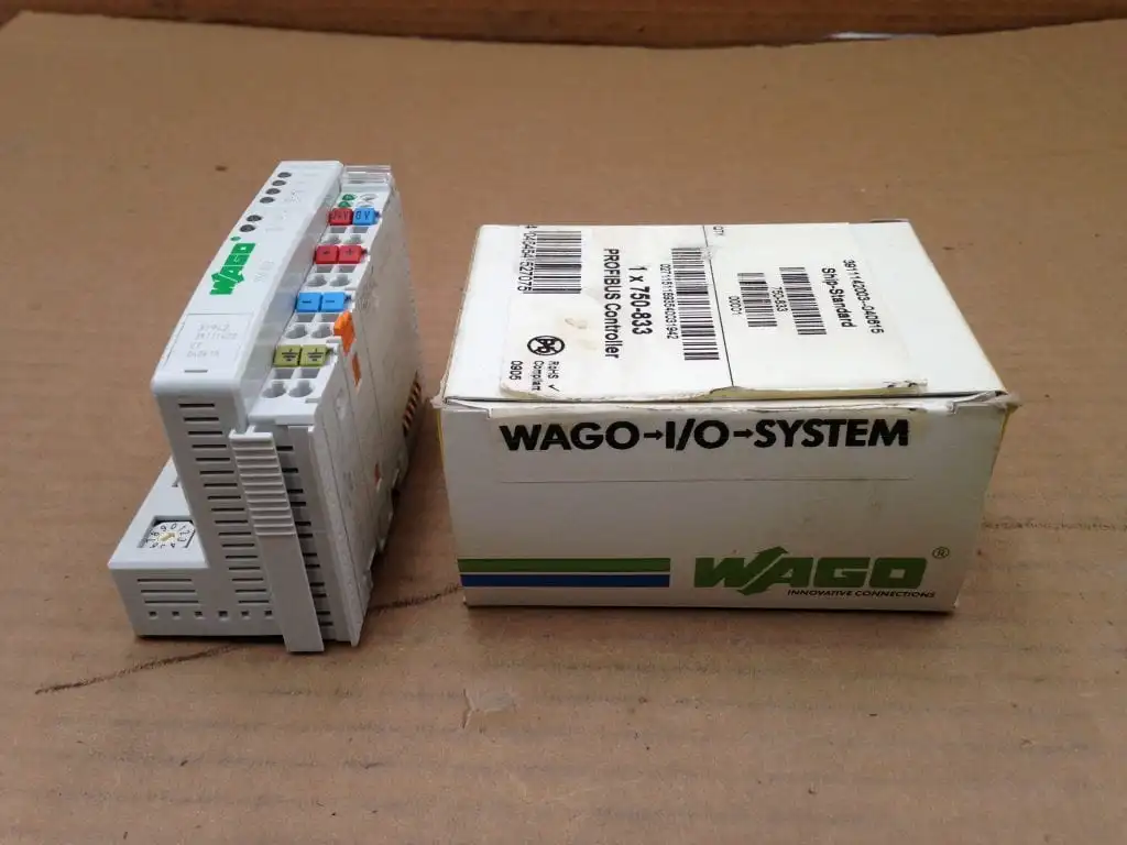WAGO 750-833 PROFIBUS Controller Slave Module 2,50 mm² 24VDC -NIB