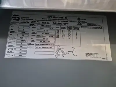 USED HPS SG3A0075PP