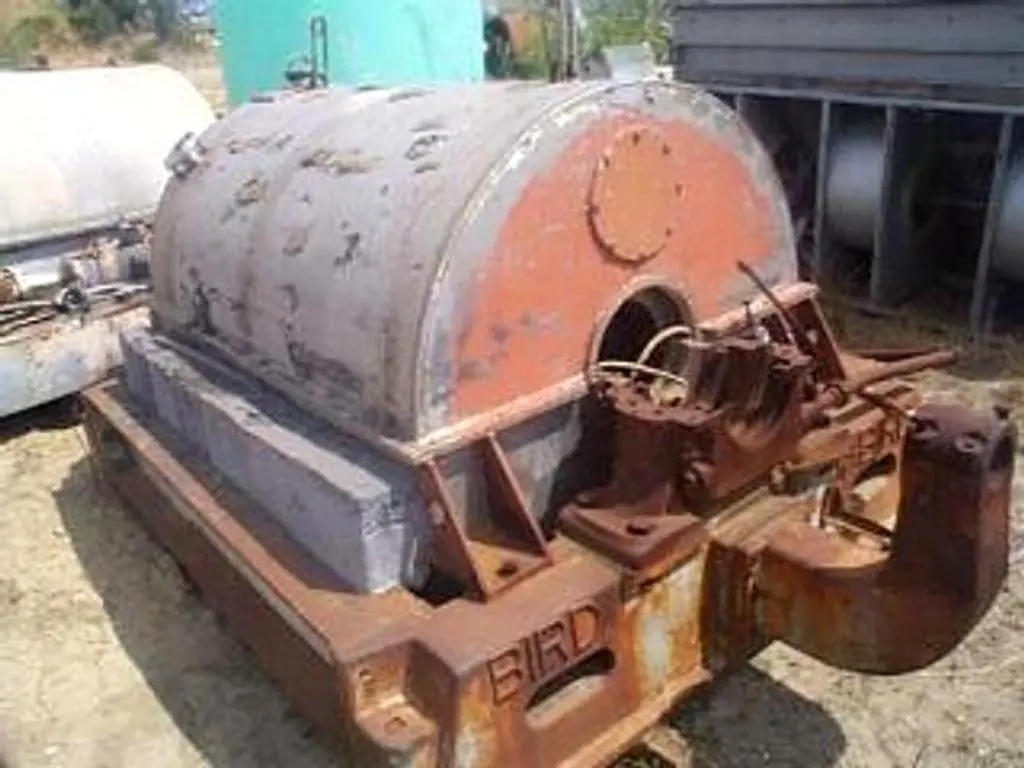 Bird 40 x 60 solid bowl decanter centrifuge, 304SS.