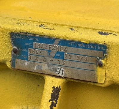 Used Goulds 14AIFRNE4 Pumps Indiana US | J&J Industrial Supply #1389278