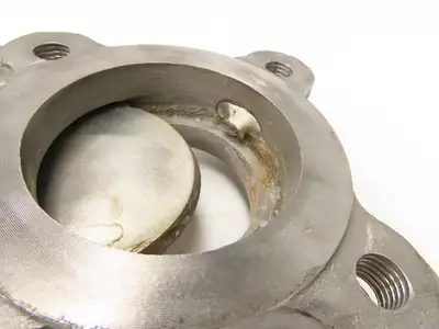 DeZurik Fig. 824 3" Stainless Knife Gate Valve Lug Style Rising Stem Metal Seat