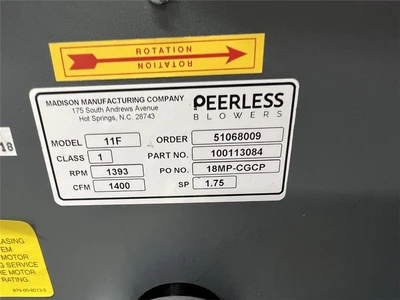 Peerless Blowers Model 11F