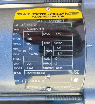 NEW BALDOR .5 HP
