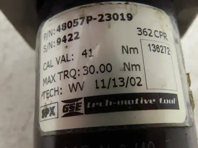 GSE Tech-Motive Tool 48057P-23019 Servo Nutrunner Inline Tool 1/2" Chuck 41Nm
