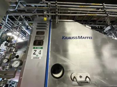 Krauss-Maffei HZ 800 Ph CIP peeler centrifuge, 316SS.