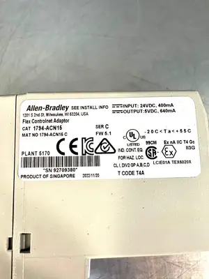 Allen-Bradley 1794-ACN15 /C I/O Adapter Mod. F/W5.1 DC (6.4.3)