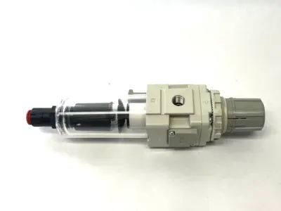 Used SMC Modular Filter Regulator, 1/4" NPT Ports, AW MASS PRO Air Pressure Regulators Michigan US | Maverick Industrial Sales #1394833