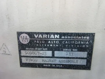 Varian V-7400 Magnet Assembly Mdl. 909807-03