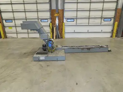 BMF SPE 63/30-250 CNC Chip Conveyor with Coolant Tank Pump Filtration 460V 10FPM