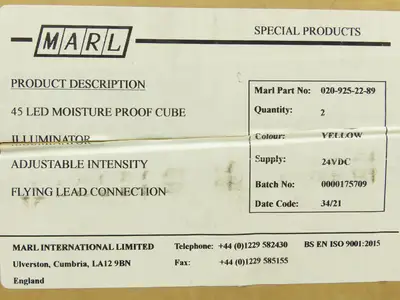 New | in-Stock MARL _UNKNOWN_ Misc Electrical & Power Parts Indiana US | Arrow Industrial #719978