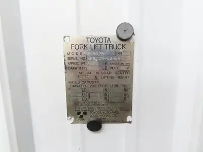 Toyota 5FBC25 Hydraulic Forklift Tilt Cylinder From E50XM-33 Forklift