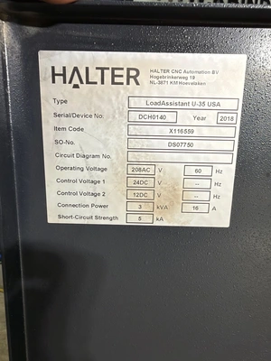 Used 2018 HALTER LoadAsisstant U-35 Robots Michigan US | K.B. Industries LLC #96254