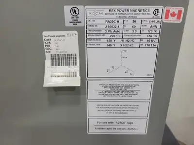 NEW REX POWER MAGNETICS RA30C-H