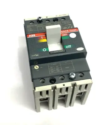 USED ABB MOLDED CASE CIRCUIT BREAKER SACE TMAX 3-POLE SACET1N160