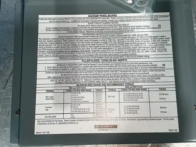 Used SQUARE D NQFP15 Electrical Panels Ohio US | HGR 24 #1301700