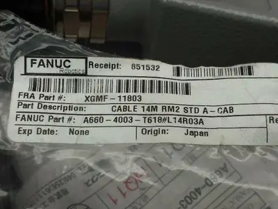 Fanuc A660-4003-T618/L14R03A Cable 14M RM2 STD A-CAB