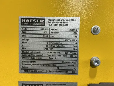 Used 2011 _UNKNOWN_ _UNKNOWN_ Rotary Screw & Sliding Vane Air Compressors Ohio US | HGR 24 #1372999