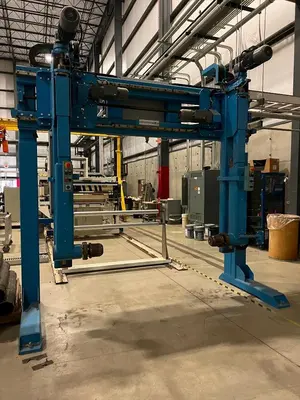 USED 2017 CHIN CHANG,  XALOY, ALLEN BRADLEY, ADVANTAGE (3) ROLL CHROME DOWNSTACK CALENDAR, EACH ROLL 20" DIAMETER X 55" WIDTH; H