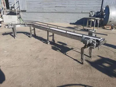 Conveyor, Belt, 7.5" x 15', S/st, 90 Degree Turn #C744315